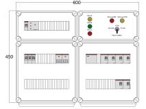 Щит управления электрообогревом DEVIBOX HR 6x2800 D316 (в комплекте с терморегулятором и датчиком температуры) DBR090 DEVIbox