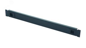 Заглушка 19 2U черная, на фиксаторах 25M-2U-03BL Eurolan