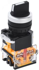 Переключатель D8-11X22 на 2 положения 1з+1р черный BSW30-11X22-3-24-2-K02 IEK