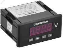 Вольтметр цифровой щитовой однофазный DO RS-485 48х96мм LED GENERICA IDV41-5-1-3-LED-G IEK
