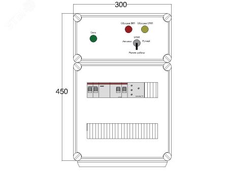 Щит управления электрообогревом HS 1x1700 D316 (в комплекте с терморегулятором и датчиком температуры) DBS073 DEVIbox