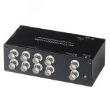 Разветвитель HDCVI/HDTVI/AHD/CVBS, BNC 1 входа - 8 выходов, DC 12V, до 600 м 00012192 SC&T