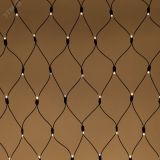 Светодиодная новогодняя гирлянда ERAPS-SKW2 сеть 2x3 м тёплый белый свет 300 LED черн.кауч Б0051898 ЭРА