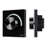Панель SMART-P99-DIM-G-IN Black (230V, 1.5A, 0/1-10V, Rotary, 2.4G) (ARL, Стекло) 028433 Arlight
