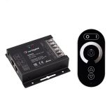 Диммер ARL-OVAL-DIM Black (12-24V, 3x10A, ПДУ Овал, RF, RJ45) (ARL, IP20 Металл, 3 года) 027156 Arlight