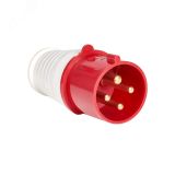 Вилка кабельная 16А 3Р+Е IP44 переносная 380В ps-014-16-380 EKF