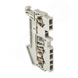 Колодка клеммная самозажимная JXB-ST-2.5 31А 3 вывода серая PROxima plc-jxb-st-2.5-3 EKF