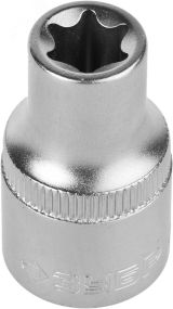 Головка торцовая ''Мастер'' (1/2''), Cr-V, E-TORX, хроматированное покрытие, E11 27719-11 ЗУБР