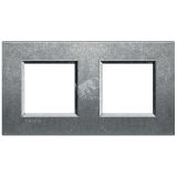LivingLight Рамка прямоугольная 2 поста Исконный LNA4802M2NA BTicino