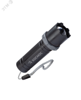 Фонарь ручной аккумуляторный 1Вт LED/линза/зум/Li-ion 14500 450mAh/ABS-пластик/USB-шнур, KOS117Lit Космос