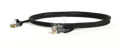 Патч-корд U/UTP категория 5e LSZH черный (10м) 230008 Hyperline