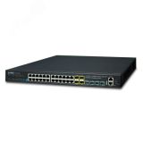 Коммутатор управляемый L3 24 порта 10/100/1000 Мб/с, 4хSFP+ 100/1000 Мб/с 1000467265 PLANET