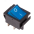 Выключатель клавишный 250V 16А (4с) ON-OFF синий с подсветкой, REXANT 36-2331 REXANT