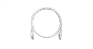 Патч-корд U/UTP 4 пары Cat 5e 2хRJ45/8P8C T568B 7х0205мм LSZH белый 0.15м ЭКО46819 NIKOMAX