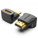 Адаптер переходник HDMI v2.0 19M на 19F, угол 270, контакты позолоченные 1000685782 Vention