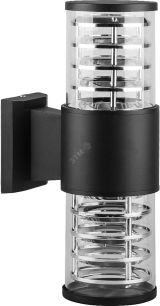 Светильник НБУ-2х60w вверх/вниз Е27 IP54 черный 06298 FERON