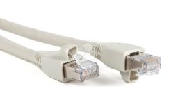 Патч-корд F/UTP экранированный категория 6a LSZH серый (15м) 239149 Hyperline