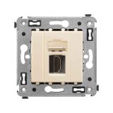 Avanti HDMI розетка одинарная в стену, тип А-А, ,Ванильная дымка 4405253 DKC