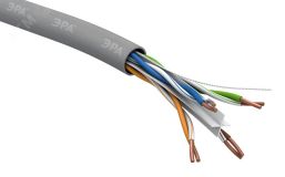 Кабель витая пара U/UTP 4x2x23 AWG Cat 6 CU PVC Б0053023 ЭРА