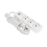 Удлинитель PREMIUM 3 гнезда, 3 м, 3х1,5 мм2, с/з, 2 USB, белый 13-4110 REXANT
