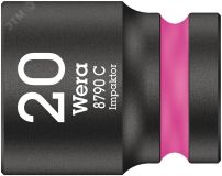 Головка торцевая ударная шестигранная 8790 C Impakto DR 1/2 20 x 38 мм WE-004577 Wera