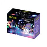 Гирлянда светодиодная Роса DC-G03-50M, 50 мульт. microLED, 5.1 м., 8 реж., 3xAA 5047877 JazzWay