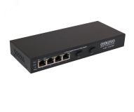 Коммутатор неуправляемый 6 портов, 4хRJ45 10/100/1000 Мб/с, 2хSFP 00013262 OSNOVO