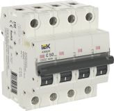 ARMAT Выключатель автоматический четырехполюсный C 50А M06N AR-M06N-4-C050 IEK