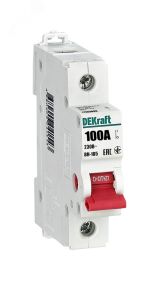 Выключатель-разъединитель 1Р 100А ВН-105 17083DEK Dekraft
