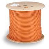 Кабель витая пара STP-4P-Cat.6a-SOLID-IN-LSZH экранированная STP (U/FTP), категория 6a (10GBE), 4 пары, (23 AWG), одножильный (solid), каждая пара в экране (фольга), LSZH, нг(А)-HF, (305 м) 7197c Cabeus
