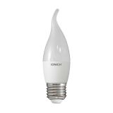 Лампа светодиодная LED 6w 6500К, E27, 540Лм, матовая свеча на ветру IONICH 1541 UNIVersal