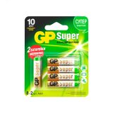 Батарейка алкалиновая GP Super Alkaline 24А АAА - 10 шт. на блистере 15410 GP