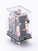 Реле промежуточное 12В AC 2 переключающих контакта 5А ПР-102 с индикацией
