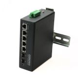 Коммутатор управляемый промышленный  L2 6 портов RJ45/SFP 10 100 1000 Мб/с PoE 120Вт 00013677 OSNOVO