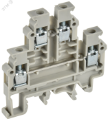 Колодка клеммная CTS-ML 2 ур. 4мм2 серая IEK YCT13-00-2-K03-004 IEK