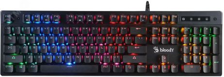 Клавиатура Bloody B500N, USB, for gamer LED, серый 1181122 A4Tech