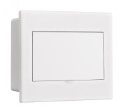 Корпус пластиковый встраиваемый белая дверь 1 ряд 9 мод. IP41 ЩРВ-П 31082DEK Dekraft