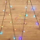 Гирлянда Шарики 18 мм, 5 м, темно-зеленый ПВХ, 30 диодов, RGB 303-549 Neon-Night