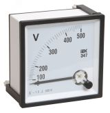 Вольтметр 500В 96х96 AC непосредственного включения Э47 IPV20-6-0500-E IEK