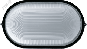 Светильник НПП-100w термостойкий овальный без решетки IP54 черный 17088 Navigator Group