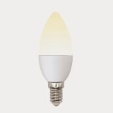 Лампа светодиодная с трехступенчатым диммером 100-50-10 LED 6вт 175-250В свеча 510Лм Е14 3000К Multibrigh UL-00002373 Uniel