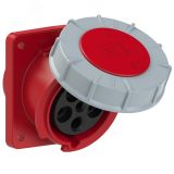 Розетка встраиваемая наклонная 63А/400V/3P+N+E/IP67 00-00002096 PCE