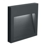 Светильник светодиодный уличный ДБУ-5w 4000К IP65 квадрат серый 41177 FERON