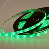 LED лента силикон, 8 мм, IP65, SMD 2835, 60 LED/m, 12 V, цвет свечения зеленый 141-354 REXANT