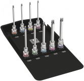 Набор головок торцевых со вставкой длинных 8767 C TORX HF 3 Zyklop с функцией фиксации крепежа DR 1/2 9 предметов комплектация: 9x 8767 C HF TORX Головка торцевая со вставкой Zyklop с приводом 1/2 с функцией фиксации крепежа: TX 20x140.0 TX 25x1 WE-004212