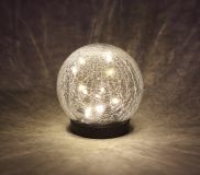 Садовый светильник Шар на солнечной батарее, 15 LED 15 cм ERASF012-24 Б0044232 ЭРА