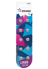 Батарейка  G2 (L726/LR59/196/397) 1.5V Alkaline 10BL KOCG2(LR59)10BL Космос