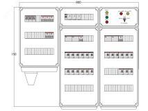 Щит управления электрообогревом DEVIBOX HR 21x2800 3хD330 (в комплекте с терморегулятором и датчиком температуры) DBR163 DEVIbox