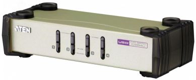 Переключатель KVM настольный, 4 порта, VGA, USB, PS/2, 2048 x 1536 1000169877 Aten
