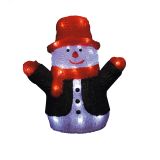 Фигура светодиодная Снеговик 24 светодиода 27*17*30 см цвет свечения-белый IP20 ULD-M2730-024/STA WHITE IP20 SNOWMAN 09557 Uniel